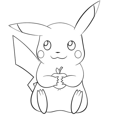 pikachu coloring page|163 Pikachu Coloring Pages